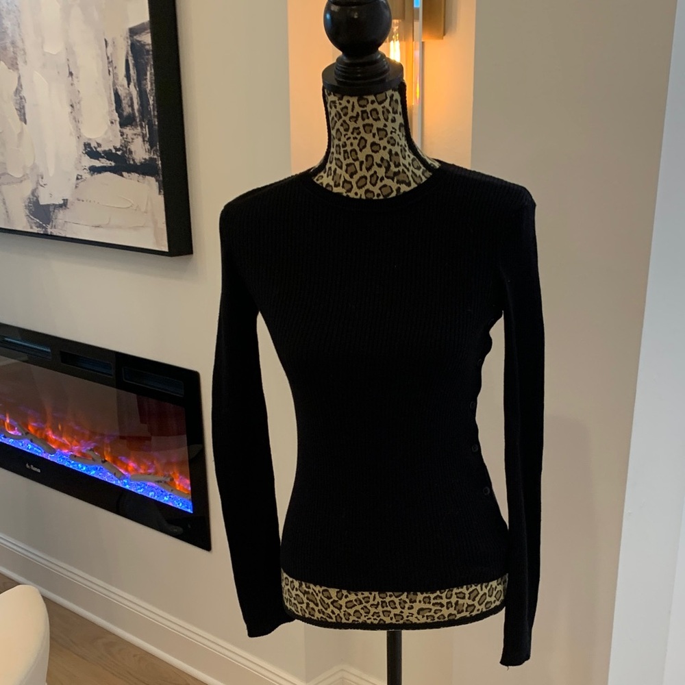 Who What Wear Black Crew Neck Sweater